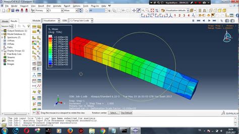 Abaqus Beam Analysis Youtube