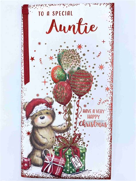 To A Special Auntie Slim Christmas Card Cardmarkets