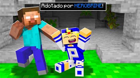 Fui Adotado Pelo Herobrine No Minecraft Youtube