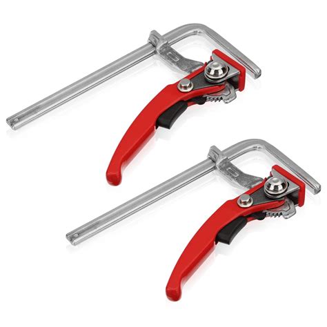 Buy 2023 Upgrade Ratcheting Table Clamp Quick Track Saw Clamps Ratchet