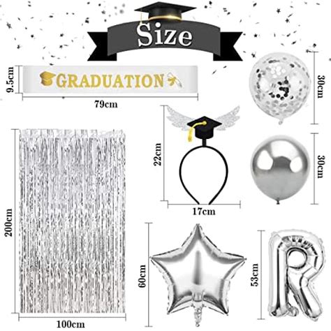 Abitoncc Silver Prom Decorations 2023 Prom Balloons 2023 Banner Prom