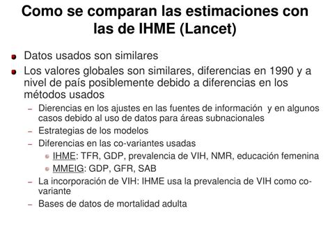 PPT Indicadores para ODM 5 Conceptos y Metodologías PowerPoint