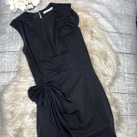 Diane Von Furstenberg Ruri Dress Black Gray Flames Silk Size 2 NWT S