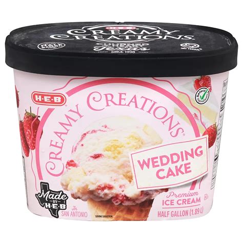 H E B Select Ingredients Creamy Creations Wedding Cake Ice Cream Shop