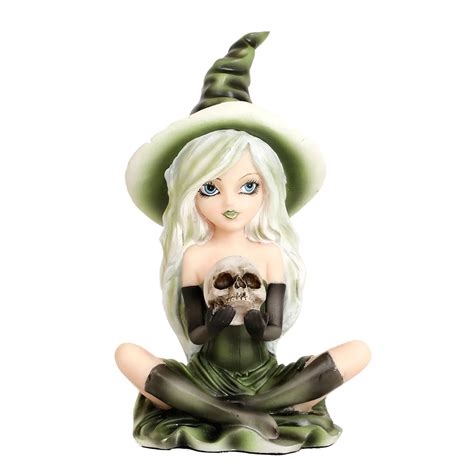 Figurine De Sorci Re Avec Hibou D Coration D Halloween Statue De Chat