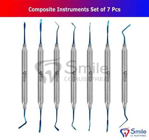 7 Dental Composite Filling Instrument Light Weight Titanium Restorative