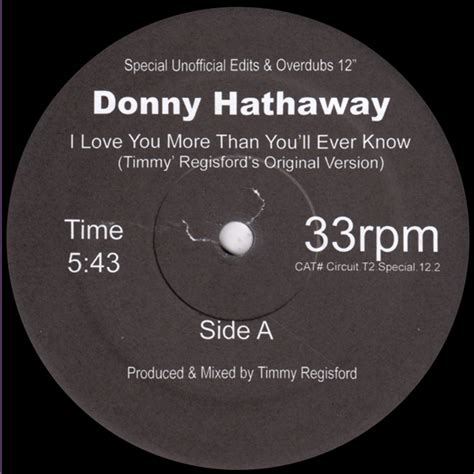 Donny Hathaway I Love You More Than You Ll Ever Know Timmy Regisford