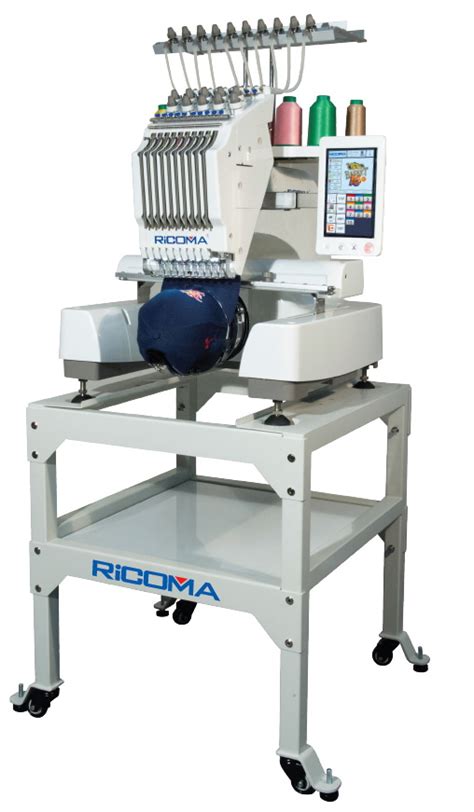 RiCOMA EM 1010 10 Needle Embroidery Machine With Stand Software