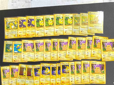 Yahooオークション ポケモンカードゲーム 旧裏 まとめ売り ピカチュ