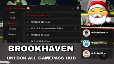 Roblox Brookhaven Script Premium Unlock All Gamepass IceHub