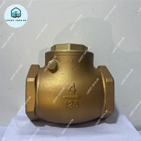 Jual Check Valve Kitz 4 Inch Kuningan Drat Swing Check Valve Class 125