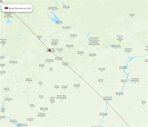 All Flight Routes From Atyrau To Saint Petersburg Guw To Led Flight