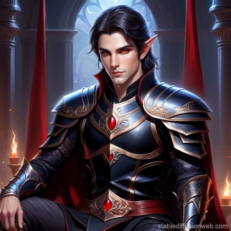 Half Elf Throne S Dark Haired Sitter Stable Diffusion Online