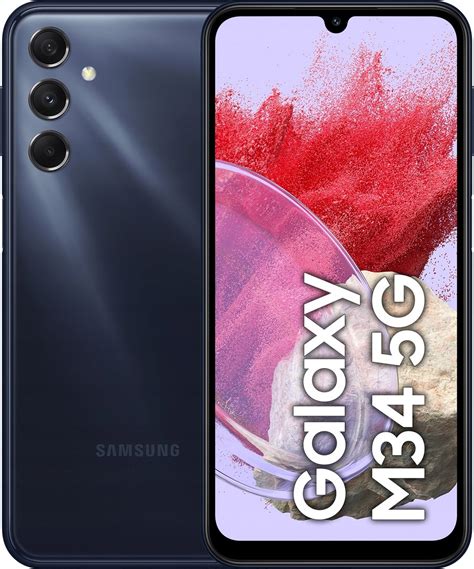 Samsung M34 5G 6 128GB AMOLED 120Hz 50MP OIS NFC 6000mAh 25W Granatowy