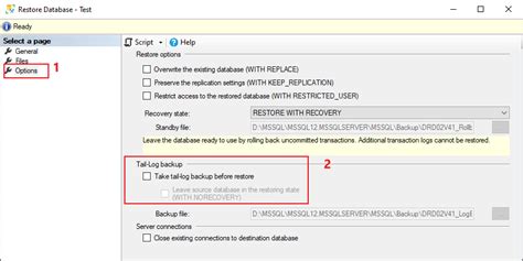 Restoring Trong Sql Server Khi Restore File Backup Học Sql Online