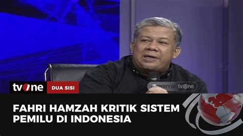 Fahri Hamzah Ungkap Mengapa Pemilu Tidak Disambut Dengan Riang Gembira