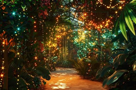 Premium Photo Mesmerizing Light Displays At Botanical Gardens Oc