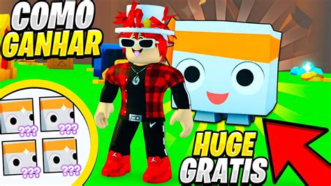 Como Ganhar O Novo Huge Big Maskot Facil No Pet Simulator X Youtube