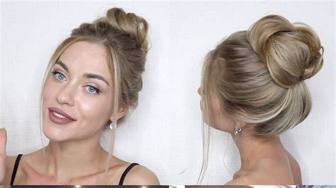 ИДЕАЛЬНЫЙ ПУЧОК НА САМОЙ СЕБЕ ЗА 2 МИНУТЫ How To Easy Perfect Tiktok 2 Min Messy Bun Tutorial