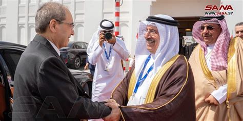 Foreign Minister Faisal Mekdad Arrives In Bahrain For 33rd Arab Summit