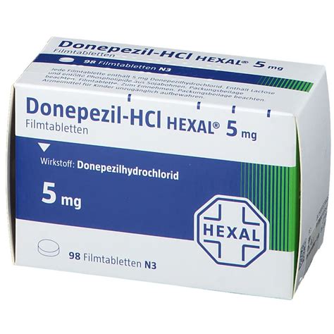 Donepezil-HCI HEXAL® 5 mg 98 St mit dem E-Rezept kaufen - Shop Apotheke