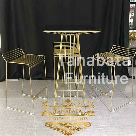 Metal Bar Table Tanabata Wedding Furniture