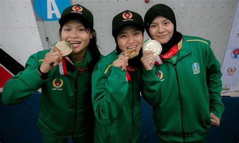 Tim Panjat Tebing Speed Relay Putri Jawa Timur Pon Xxi Gerakita