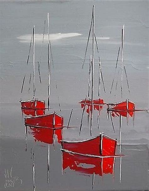 Pin By Jacques Mateille On Huile Boat Painting Acrylic Abstract Art