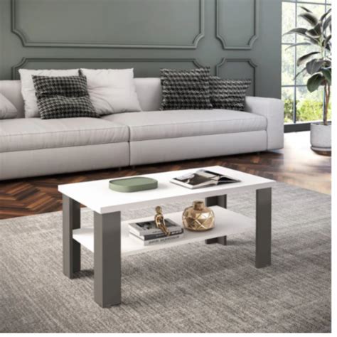 Modern Classic Rectangular Coffee Table Living Room Sophisticated