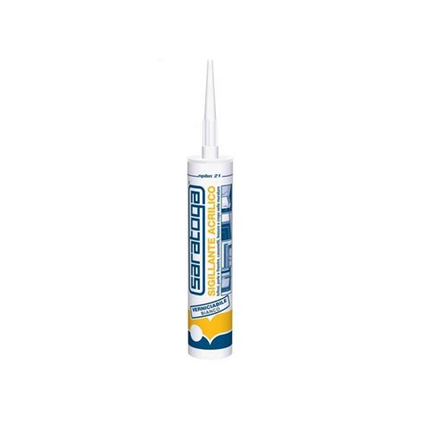 SILICONE SIGILLANTE PER EDILIZIA ACRILICO VERNICIABILE BIANCO 280 Ml