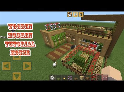 Minecraft How To Build Wooden Modren Tutoria House In Crafting And