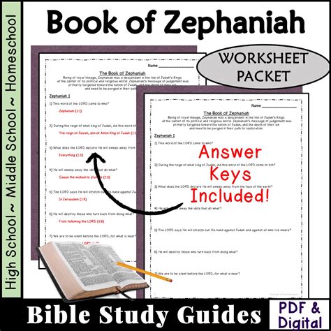 Zephaniah Bible Study Questions Made By Teachers