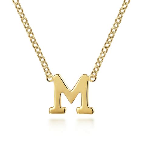 "M" Initial Necklace – Murphy Jewelers