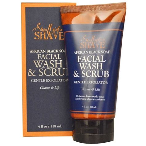 Sheamoisture African Black Soap Facial Wash And Scrub 4 Fl Oz 118 Ml