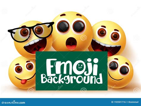 Fundo Vetor Do Emoji Smiley Emojis Emoticons Em Expressões Faciais