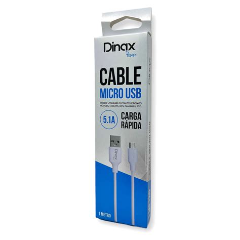 Cable Usb A Micro Usb Dinax A M Carga Rapida Liso Dx V M Ryr