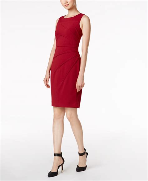 Calvin Klein Sunburst Sheath Dress Macys