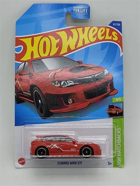 Hot Wheels Subaru Wrx Sti Red Hatchback 2022 Hw Hatchbacks 4 5 Ebay