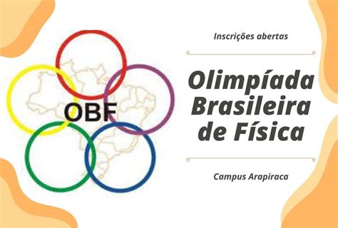 Inscri Es Abertas Para A Olimp Ada Brasileira De F Sica Instituto