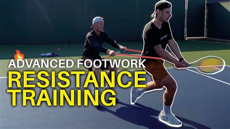 Advanced Tennis Training With Karue Sell Footwork Resistance Drills