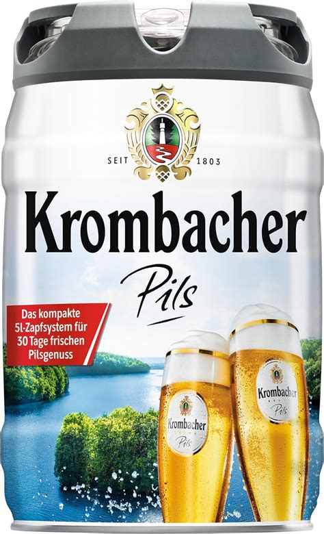 Krombacher Frische Fässchen 1 x 5 l Amazon de Lebensmittel Getränke