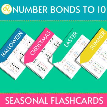 Number Bonds to 10 Seasonal Flashcards by LEO LESSONS | TPT