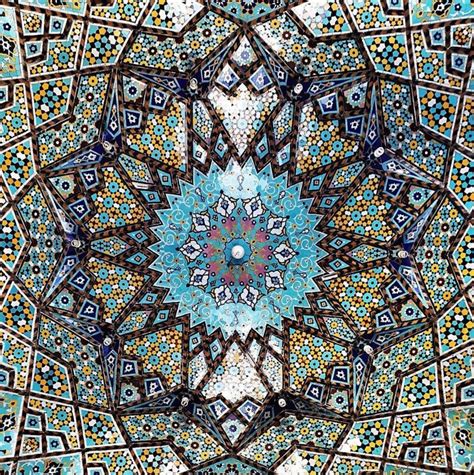 Under Iranian Mosques Ceilings Islamic Art Mosque Art And Architecture