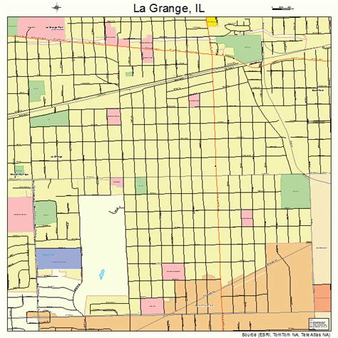 La Grange Illinois Street Map