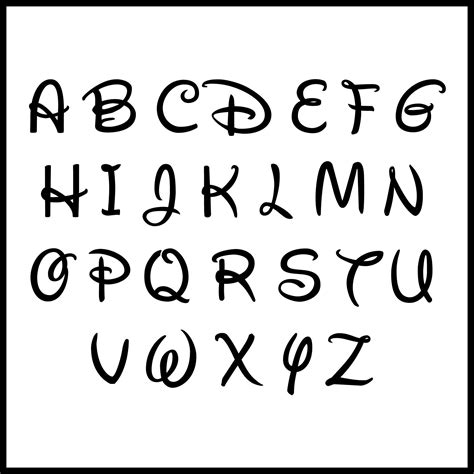 Alphabet Disney Font Printables Pdf For Free At Artofit