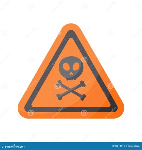Aware sign flat icon stock illustration. Illustration of energy - 95610111
