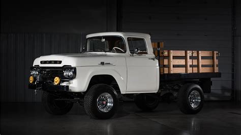 1959 Ford F 250 Custom Stake Bed Pickup Vin F25c9k38818 Classiccom