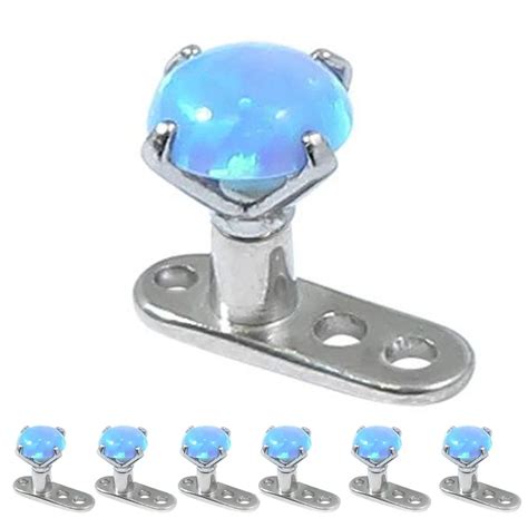 Titanium G Opal Dermal Anchor Piercing Buy Dermal Anchor Piercing