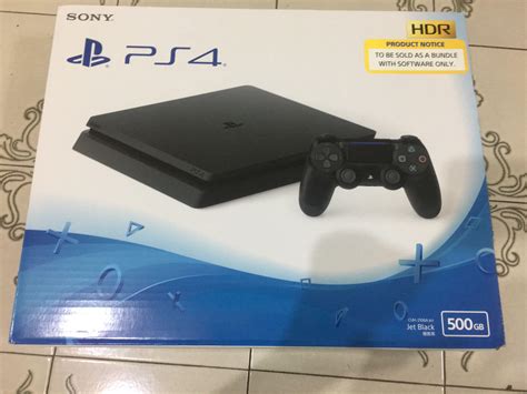 Sony PS4 JET BLACK 500GB Video Gaming Video Game Consoles