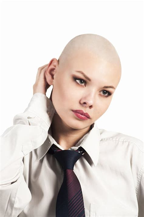 Emotional Portrait Of A Naked Girl Shaved Bald Stock Photo Image Of Hair Excellent